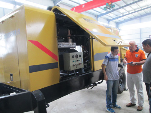 外商考察混凝土泵，成功訂購(gòu)！